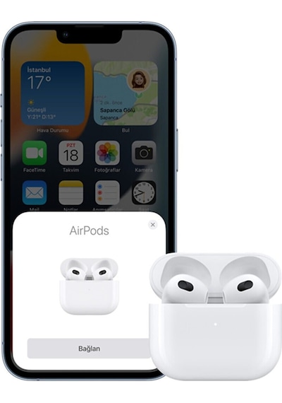 3.nesil Apple Uyumlu AirPods Bluetooth Kulaklık Beyaz