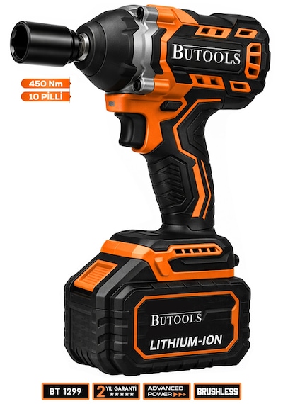 Butools ST -25 Turuncu 450 NM Akülü Somun Bijon Sökme Makinesi