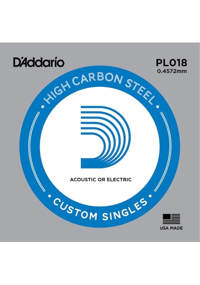 D'addario Pl018 Elektro Ve Akustik Gitar Tek Tel