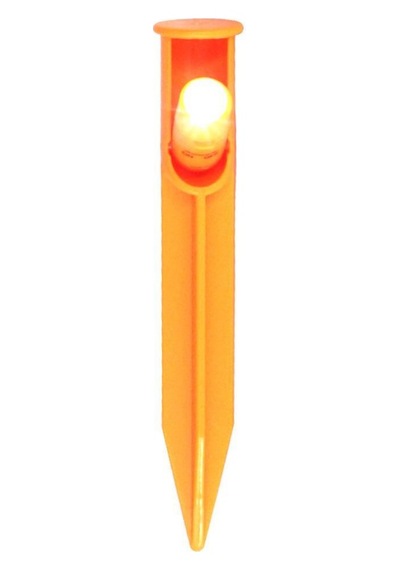 Madfox Led Işıklı Çadır Kazığı  15cm 4pcs Turuncu