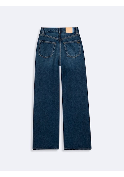Ltb Vıonne H Geniş Paça Yüksek Bel Mavi Jean Pantolon Mavi 24 - 36
