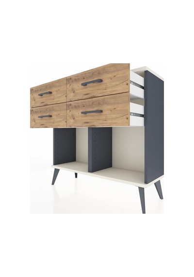 Arges Şifonyer 4 Çekmeceli 88x30x80 Antrasit-aytaşı/çam Aytaşı/çam Arges Şifonyer 4 Çekmeceli 88x30x80 Antrasit-aytaşı/çam Aytaşı/çam