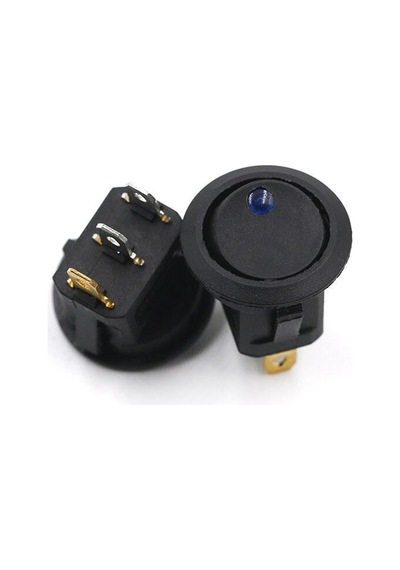 Kcd1 Mavi Nokta Işıklı On-Off Anahtar 12V