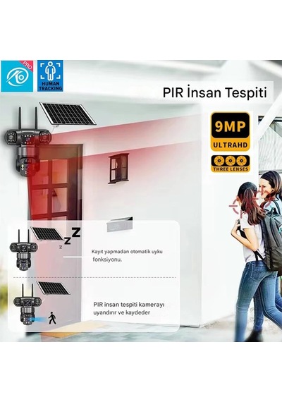 O-kam 6060 6 Mp Solar Güneş Enerjili Gece Görüşlü Ip Güvenlik Kamerası