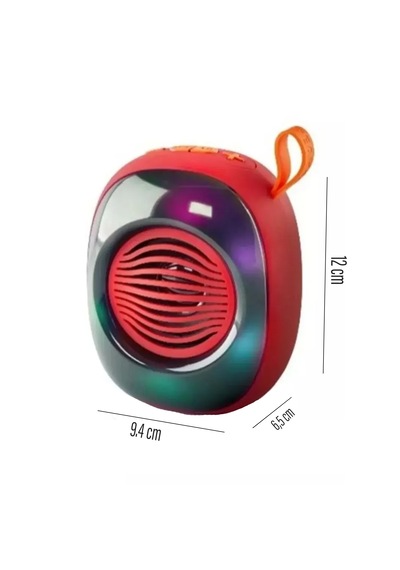 Kablosuz Bluetooth Hoparlör 5w Rgb Led Işıklı Speaker Mavi