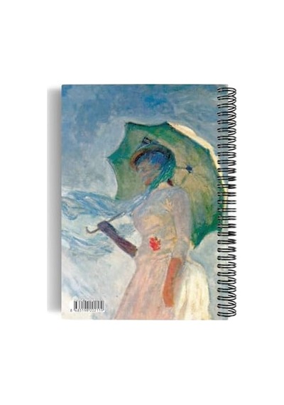 Claude Monet/woman With A Parasol, 1886 Spiralli Defter 11 A5 Çizgisiz 100 Sayfa Sanat