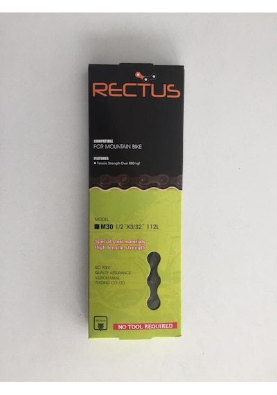 Kopmayan Vitesli Bisiklet Zinciri 112l Rectus Gri