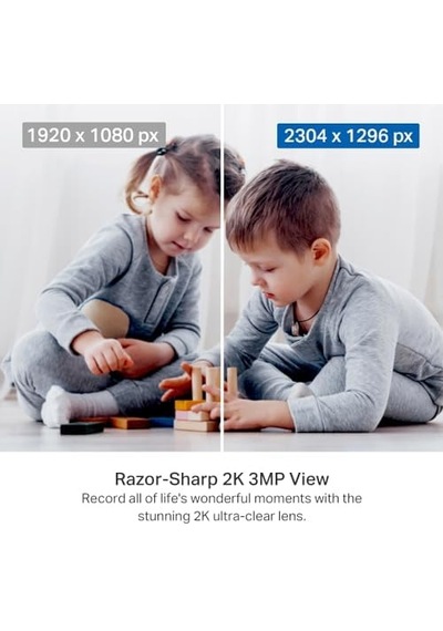 C211 2k 3mp Yatay Ve Dikey Ev Güvenliği Wi-fi Kamerası, Gece Görüşü, Ip66 Su Geçirmez, Siyah Renk + 64gb Microsd Bellek
