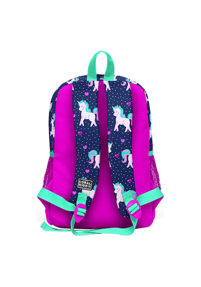 Coral High Kids Lacivert Pembe Unicorn Desenli 3 Lü Okul Çanta Seti Set0123467