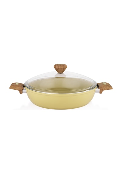 Schafer Fiesta Seramik Basık Tencere 30 Cm-yeşil