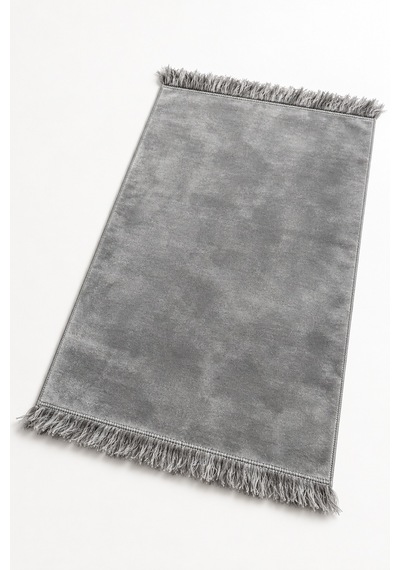 Düz Velur Kadife Seccade 70x110 Cm Gri