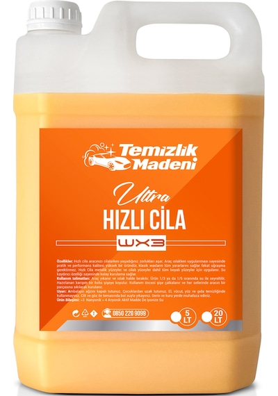 Temizlik Madeni Ultra Hızlı Cila WX3 - 5 L