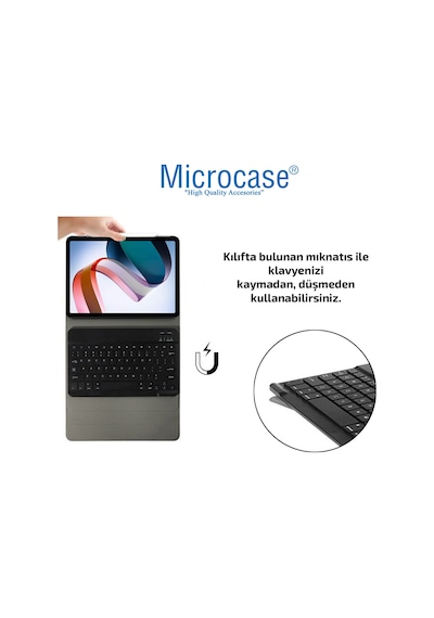 Xiaomi Uyumlu Redmi Pad 10.61 inch Bluetooth Klavyeli Standlı Kılıf BKK1