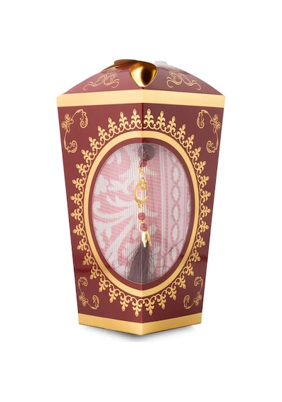 Ramazan Feneri Tesbih + Seccade  Seti Kraft Asetat Kutu, Bordo Bordo 65 X 100 Cm