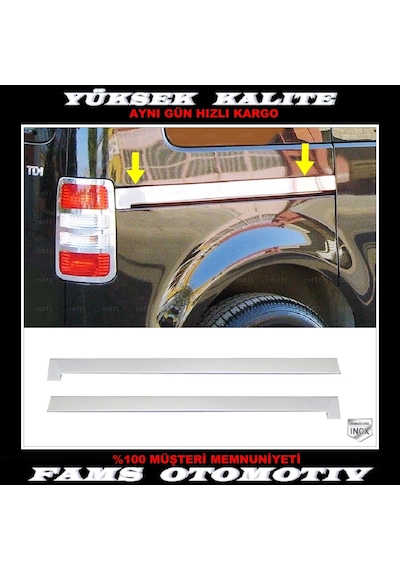 Vw Caddy Maxı Krom Sürgü Nikelajı 2 Pcs P.Çelik 2004-2015