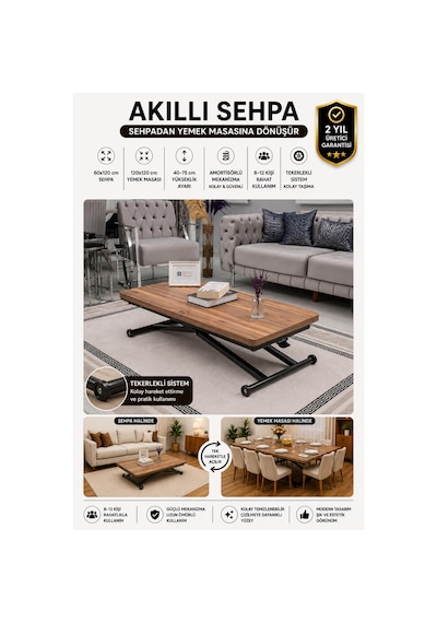 Home Üst Tabla Mdf Urartu Oval Köşe Alt Siyah Renk