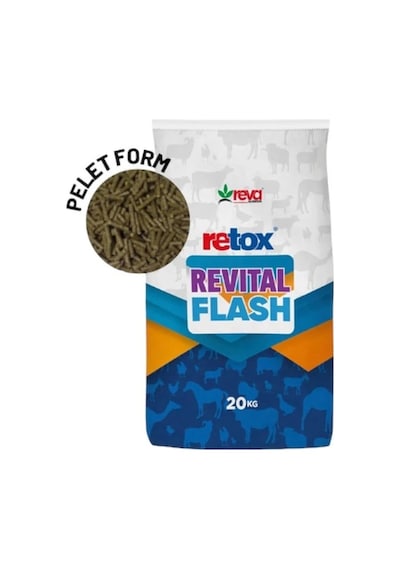 Retox Revital Flash Küçükbaş Hayvanlar İçin Verim Arttırıcı Yem Katkısı 20 KG