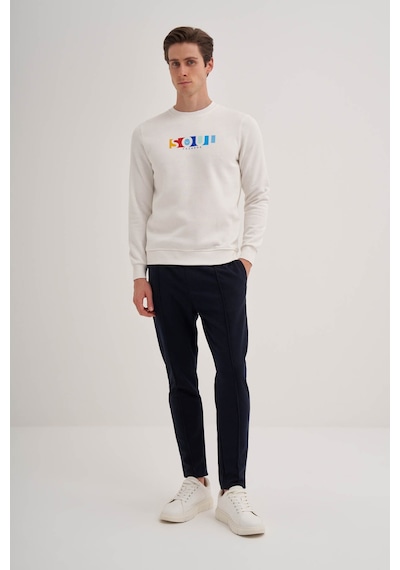 Cazador 3 İplik Şardonlu Sweatshirt 5161 Beyaz 001