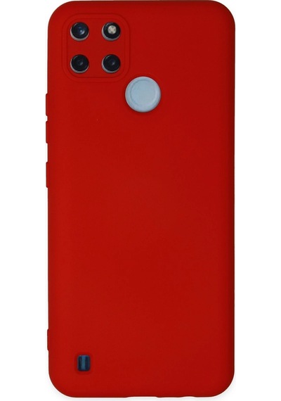 Newface - 549 - Realme C25y Kılıf Nano İçi Kadife Silikon - Kmrsfres - - Kırmızı