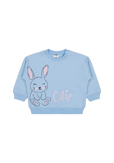 Civil Baby Tavşan Baskılı 3'lü Set 6-18 Ay Sweatshirt - Standart