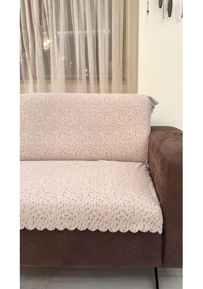 Çita Koltuk Örtüsü Lüks Keçeli Alt Kumaş Kaymaz Koltuk Örtüsü 175x220 Oturma Yeri Ve Sırtını Kapatır Taş