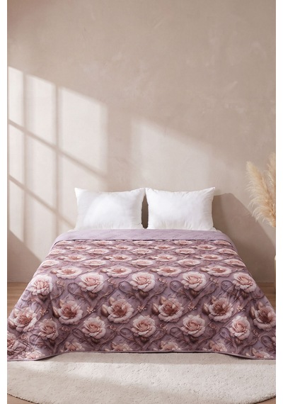Bahar Renkleri 5d Çok Amaçlı Tek Kişilik Baskılı Pike & Yatak Örtüsü 160x220 Cm Çok Renkli