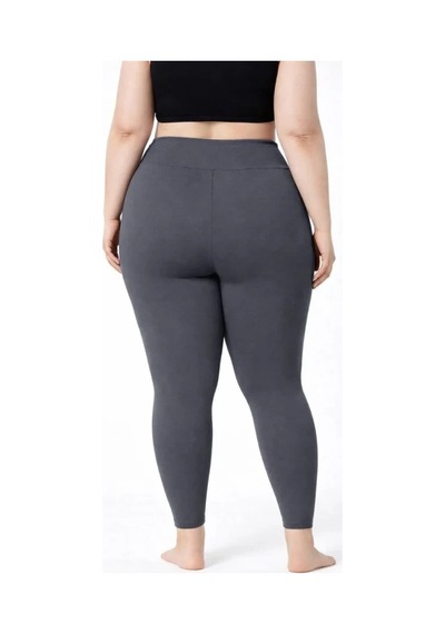 Defymoda Yüksek Bel Toparlayıcı Likralı Dalgıç Spor Tayt Esnek Battal Büyük Beden - Füme Füme Defymoda Yüksek Bel Toparlayıcı Likralı Dalgıç Spor Tayt Esnek Battal Büyük Beden - Füme Füme