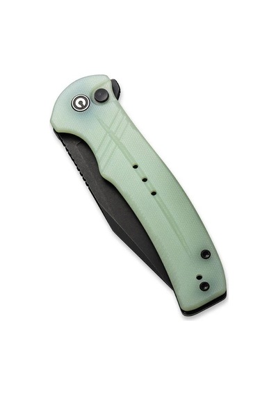 Civivi Cogent Flipper & Button Lock Knife Natural G10 Handle Kamp Çakı Yeşil