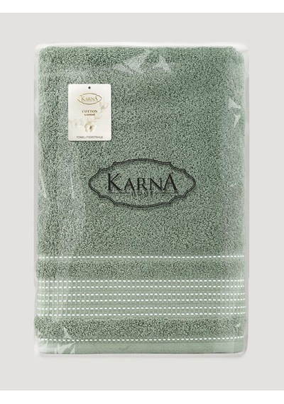Ladın Pamuk Banyo Havlusu 70x140 Haki Yeşil