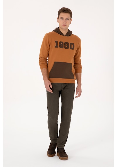 U.s. Polo Assn. Erkek Sweatshirt 50316359-vr233 Bisküvi