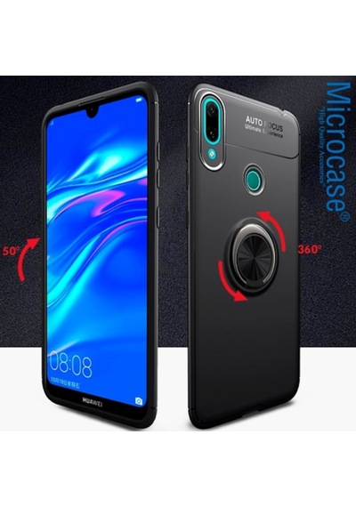 Microcase Huawei Y7 2019 Focus Serisi Yüzük Standli Kilif 446602615