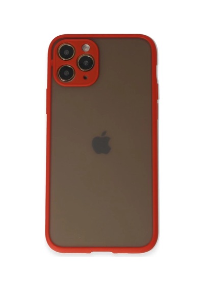 Apple Uyumlu iPhone 11 Pro Uyumlu Kılıf Montreal Silikon Kapak - Kırmızı