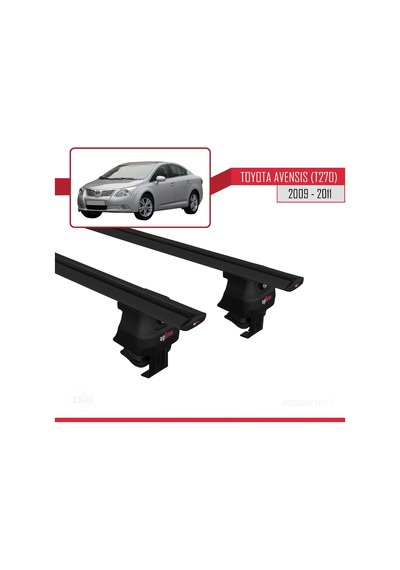 Toyota Avensis T270 2009-2011 Arası İle Uyumlu Ace-4 Ara Atkı Tavan Barı Siyah