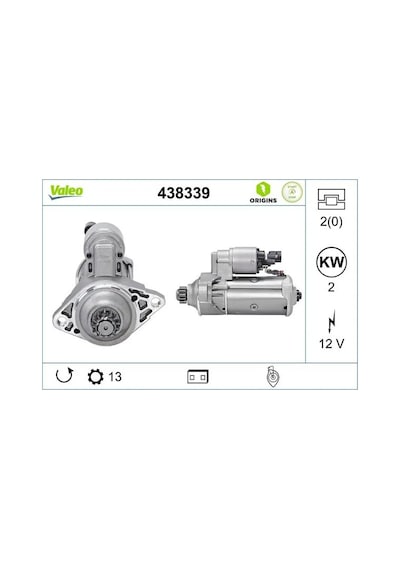 Skoda Kodiaq Mars Motoru 1.4 Tsi 2017-2018 Valeo 438339