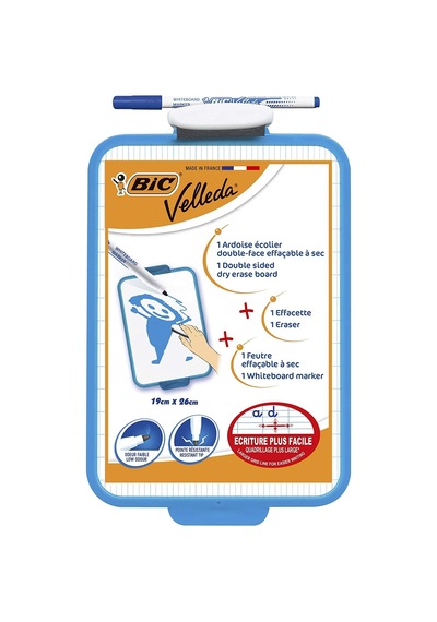 BİC MİNİ BEYAZ YAZI TAHTASI 1218 + KALEM 1721 + SİLGİ