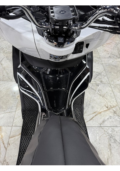 Honda Pcx 2021-2024 Tank Pad Ve Grenaj Kaplama Siyah
