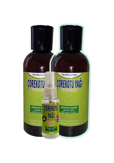 Çörek Otu Yağı 2 Adet 150 Ml Masaj Yağı + Çörek Otu Yağı Yağı 30 Ml Diğer