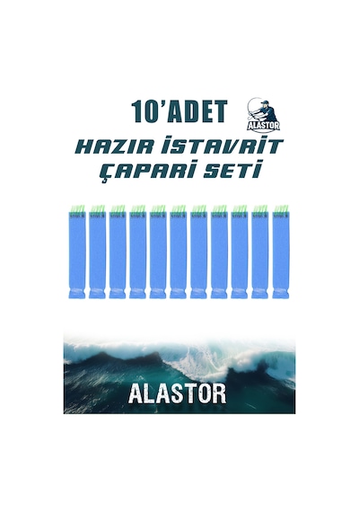 Hazır 10'lu Çapari Seti 10 İğneli İstavrit Köpük Çapari Olta İğnesi