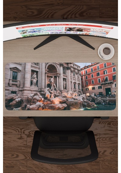 Roma İtalya V2 70x30 Xl Gaming Kauçuk Kaymaz Taban Mouse Pad Fare Altlığı