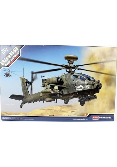 Academy 12551 1/72 Ölçek, Abd Kara Kuvettleri Ah-64d Blok Iı Geç Dönem Helikopter, Plastik Model Kiti