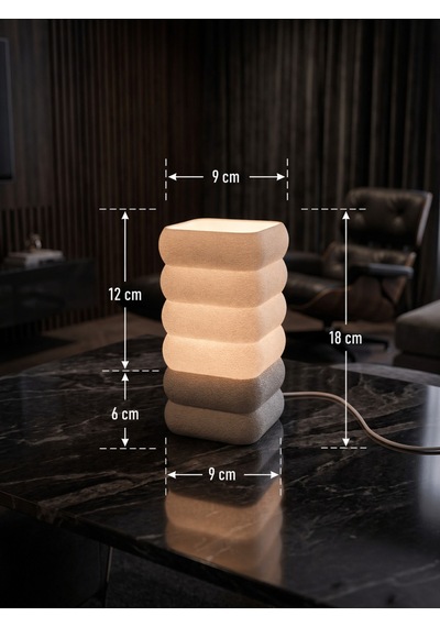 Vela Model - Led Abajur - Masa Lambası - Usb 5v İle Çalışır - Slim Led Aydınlatması Dahildir - Dekoratif Lamba - Renk Seçenekli Çok Renkli