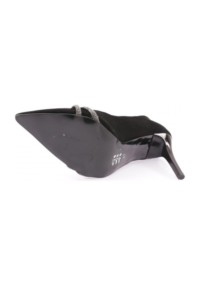 Dgn Kn-02-23y Kadin Silver Taşli Bantli Abiye Ayakkabi KN-02-1563-R1700 Siyah