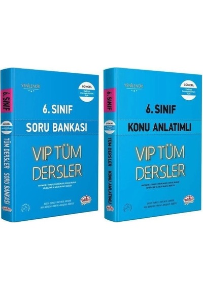Editör Yayınları 6.sınıf Tüm Dersler Konu Anlatımı Ve Soru Bankas