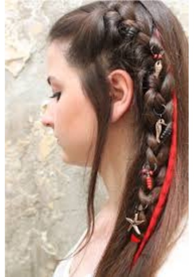 Saç Küpesi,saç Aksesuar,hair Earring,hair Pearcing Çok Renkli