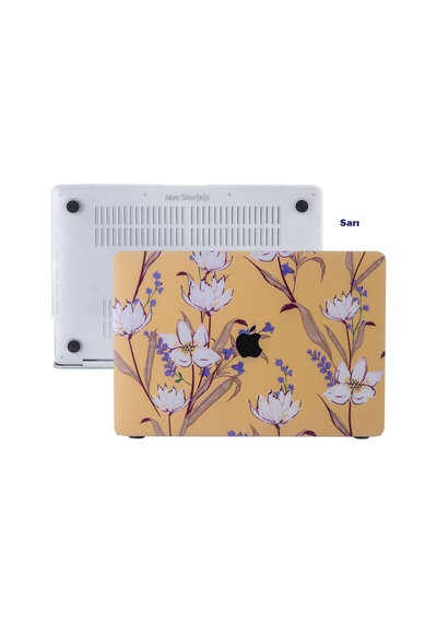 Apple Uyumlu MacBook Pro 13inç Kılıf M1-m2, Flower04 Type-c'li Model A2338 A2289 A2251 A1706-08 A1989 A2159 İle Sarı
