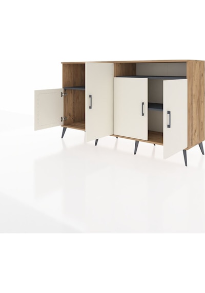 Hyperion Konsol 5 Raflı 4 Kapaklı 176x44x99 Çam-aytaşı/antrasit Çam-aytaşı/antrasit Hyperion Konsol 5 Raflı 4 Kapaklı 176x44x99 Çam-aytaşı/antrasit Çam-aytaşı/antrasit