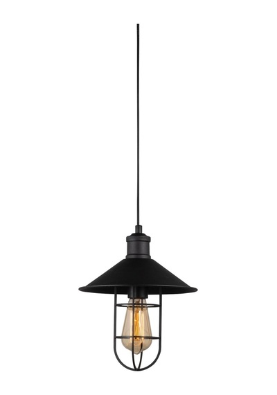 Rys Retro Metal Kafesli Tekli Sarkıt Avize Çap.23 Cm Beyaz