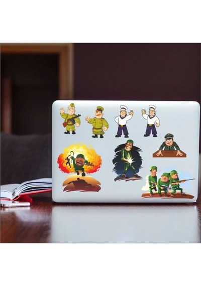 Vikingler Stikcer Set-2 13 Parça Telefon, Tablet, Defter, Laptop Sticker