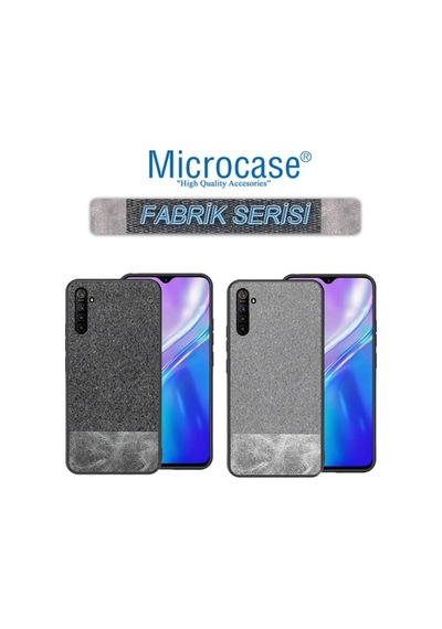 Microcase Realme Xt Fabrik Serisi Kumas & Deri Desen Kilif 419243594