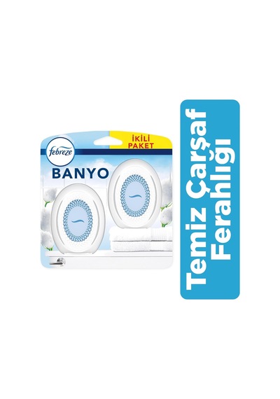Hava Ferahlatıcı Banyo Oda Kokusu 2'li Temiz Çarşaf Ferahlığı Diğer